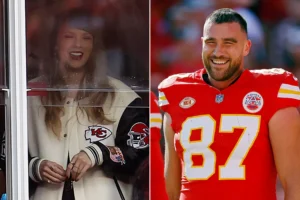 Taylor Swift Bundles Up in '87' Puffer Coat to Cheer Travis Kelce at Frigid Chiefs-Dolphins Game: See Her Chic Outfit!