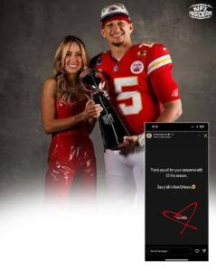 Brittany Mahomes shared her excitement after the Chiefs' AFC Championship victory on Instagram...... Full Details Below ⬇️👇