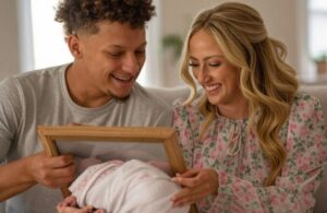 NFL Star Patrick Mahomes and His Wife Brittany Introduce Their Newborn Daughter, Golden Raye, in Heartwarming Family Photo