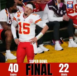 Nope, the Chiefs did NOT get a three-peat. What did you think of this year’s Super Bowl?