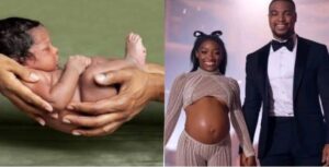 About 30 minutes ago Heavily Pregnant Olympic legend Simone Biles and her husband, Jonathan Owens, announced the arrival of their baby boy! The couple, who have been eagerly anticipating their first child, shared heartwarming photos of their newborn from a hospital in Houston, Texas, as they also Joyfully announce the name of their new arrival... Full Details Here 👇