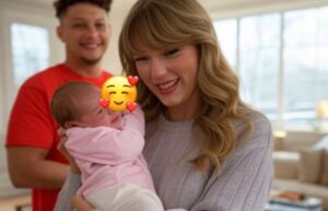 JUST IN: Travis Kelce girlfriend Taylor Swift’s Adorable First Meeting with Patrick Mahomes and Brittany Mahomes’s Baby Girl Golden Raye Mahomes at Their Home Melt Hearts as she says ‘I’m happy to meet Baby Golden, She’s a Bundle of Sunshine,’