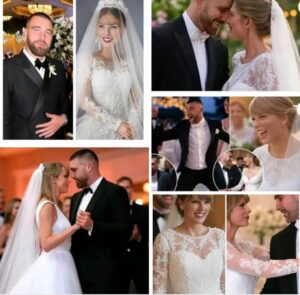 “Love’s winning play: Travis Kelce and Taylor Swift take their final steps as singles, walking hand in hand down the aisle to forever,” one attended remarked, capturing the essence of the day.... See more 👇👇 