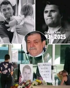 “Give Me Back My Son, He’s Only 31”😭 — Grieving Father Collapses At Memorial For Charlie Kirk Outside Turning Point USA HQ In Phoenix — In an emotional scene that has left millions shaken, the father of conservative commentator Charlie Kirk fell to his knees at a temporary memorial erected outside Turning Point USA’s national headquarters in Phoenix, Arizona. Clutching a framed photo of his son, he cried out: “Give me back my boy… he’s only 31.” Witnesses say the anguished plea echoed through the gathering crowd, many of whom wept openly, laying flowers, candles, and handwritten notes beneath the makeshift shrine. Video of the heartbreaking moment spread rapidly across social media within hours, drawing an outpouring of grief and solidarity from across the political spectrum. “You could feel the pain in his voice—it was the sound of a father’s heart breaking,” one mourner said. 💔WATCH FULL VIDEO HERE