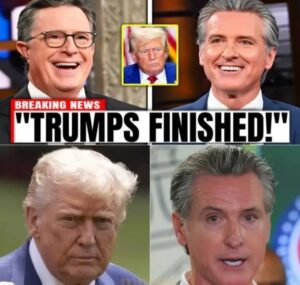 LIVE TV FIRESTORM: Stephen Colbert & Gov. Gavin Newsom EXPOSE Donald Trump’s DARK SECRET in a Shocking On-Air Showdown That Left Viewers STUNNED and Washington SPINNING ⚡Colbert delivered a devastating monologue exposing Trump’s hypocrisy, chaos, and fear of the truth.The full, uncut Colbert–Newsom segment is already being censored across platforms — see what they revealed before it disappears forever…CHECK IT OUT 👇👇