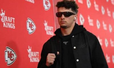 NFLcelebrity Patrick Mahomes, Chiefs teammates embrace villain role with pre-game ‘men in black’ fits