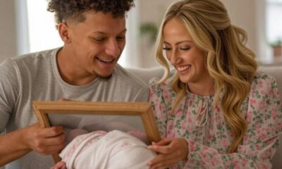 NFL Star Patrick Mahomes and His Wife Brittany Introduce Their Newborn Daughter, Golden Raye, in Heartwarming Family Photo