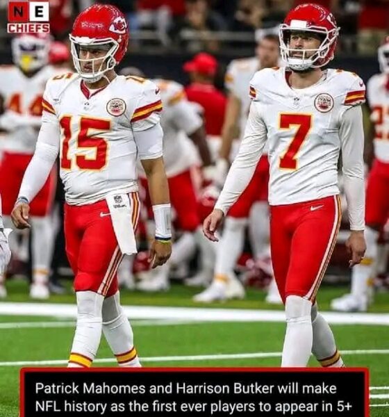 Patrick Mahomes and Harrison Butker will make NFL history as the first ever players to appear in 5+ Super Bowls before turning 30 years old.