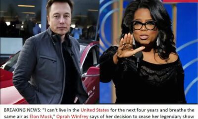 BREAKING NEWS: "I can't live in the United States for the next four years and breathe the same air as Elon Musk," Oprah Winfrey says of her decision to cease her legendary show and move to Italy.