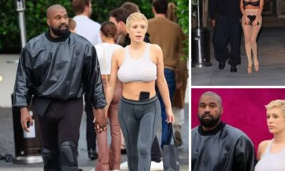 Such A Disgrace To Womanhood: Kanye West showed his wife in a daring photoshoot and blew up the network! Bianca Censori’s New Year Eve look in a top with no bra and see-through leggings revealed the private parts of the popular rapper’s wife’s body! Check out the provocative photos below 👇👇👇