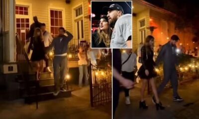 Taylor Swift and Travis Kelce go for dinner in New Orleans less than 20 hours before the Super Bowl. Read more link in comment👇