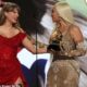 Cameras picked up what Taylor Swift said after presenting Beyonce with Best Country Album Grammy