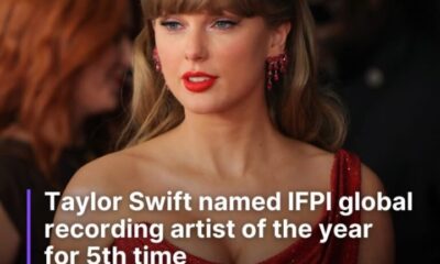 Taylor Swift named IFPI global recording artist of the year for 5th time.