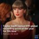 Taylor Swift named IFPI global recording artist of the year for 5th time.