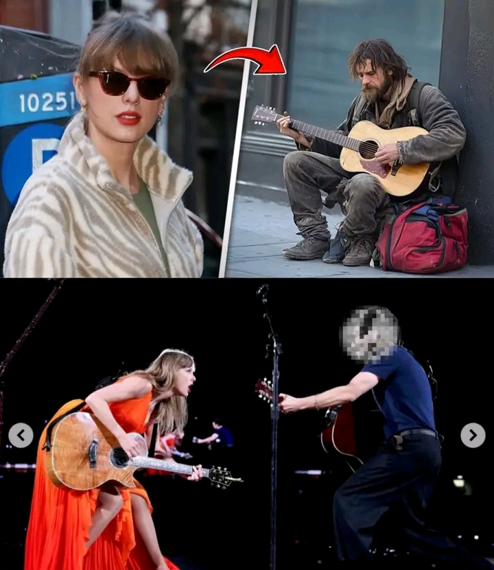 Taylor Swift Hears a Homeless Man Playing Guitar – What Happened Next Will Leave You in Tears... Check Here 👇 For Full Story 👇