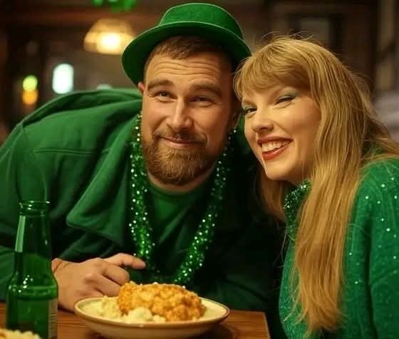 JUST IN: Travis Kelce and Taylor Swift Celebrate St. Patrick’s Day in Style, Sharing a Romantic Toast During a Memorable Evening Date Filled with Love and Laughter Full story here 👇