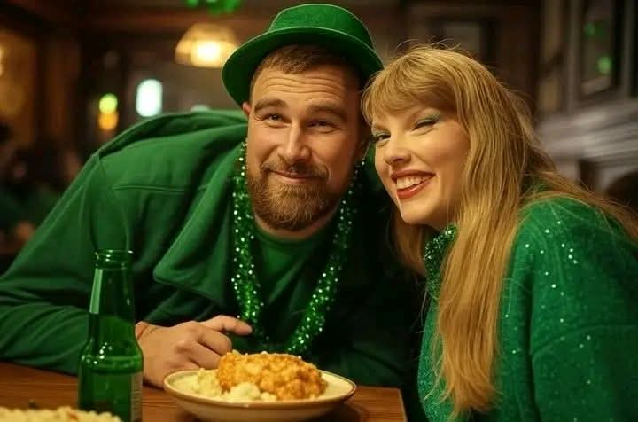 JUST IN: Travis Kelce and Taylor Swift Celebrate St. Patrick’s Day in Style, Sharing a Romantic Toast During a Memorable Evening Date Filled with Love and Laughter Full story here 👇