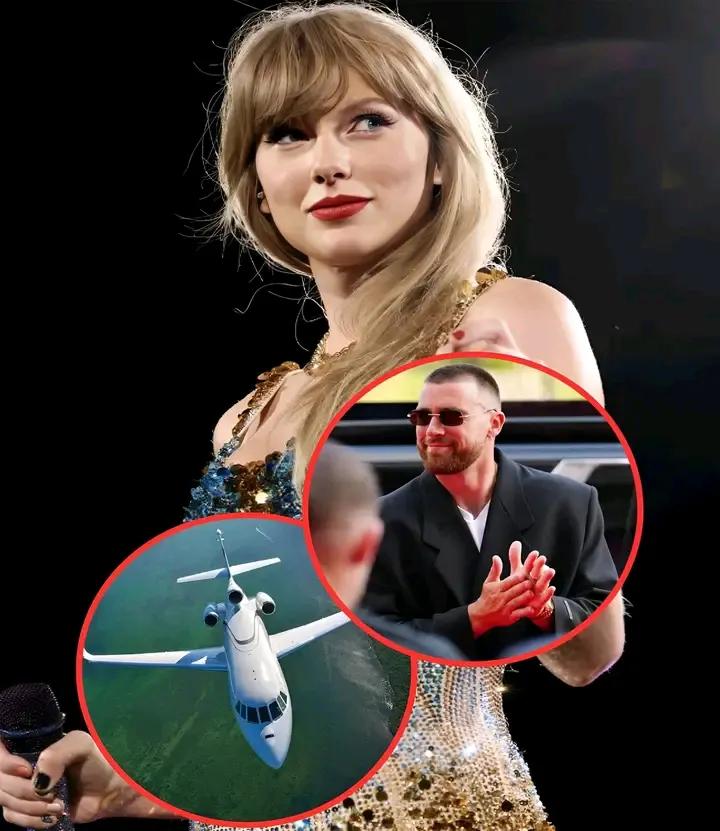 Taylor Swift Reportedly Sent Her Private Jet to Fetch Travis Kelce.Full story below👇👇👇