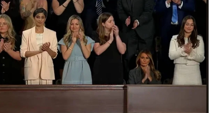 Melania Trump leaves people confused as they spot unusual behaviour during husband’s congress speech…