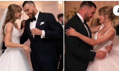 NFL superstar Travis Kelce and pop icon Taylor Swift said “I do” last night in a wedding that had fans and A-listers alike buzzing with excitement. The couple, whose romance has captivated headlines since they went public in 2023, exchanged vows in a lavish ceremony attended by some of the biggest names in sports and entertainment...SEE 10 PHOTOS OF THE WEDDING 👇👇