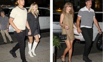 Fans can’t get enough of Kelce’s cheeky Swiftie moment: Taylor Swift returns to help Patrick Mahomes as Travis Kelce ‘fights’ for a gift from girlfriend he already