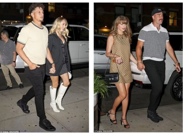 Fans can’t get enough of Kelce’s cheeky Swiftie moment: Taylor Swift returns to help Patrick Mahomes as Travis Kelce ‘fights’ for a gift from girlfriend he already