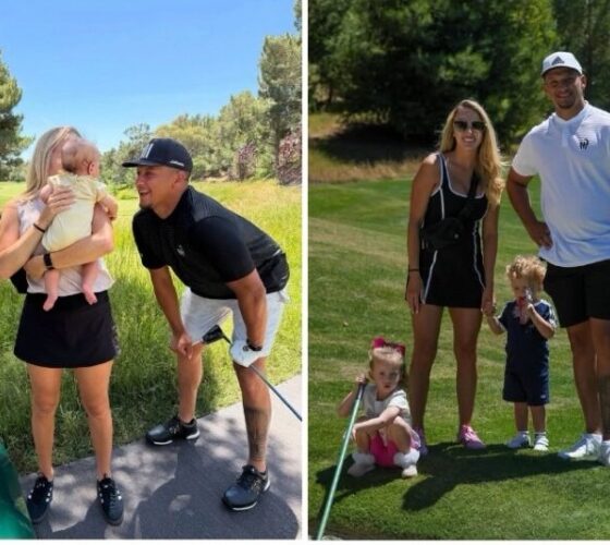JUST IN: Patrick and Brittany Mahomes Enjoy a Heartwarming Family Golf Day in Las Vegas with Sterling, Bronze and Baby Golden Raye at the 15 and the Mahomies Foundation Vegas Golf Classic
