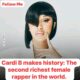 American rapper Cardi B, 31, has reached an estimated net worth of $101.6 million in 2025, according to CEO Today,