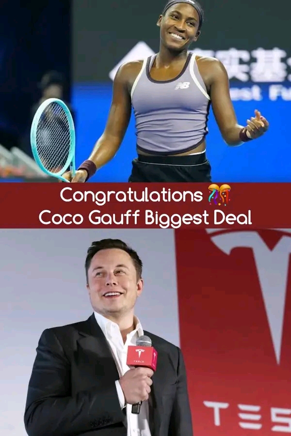 Breaking: Tesla CEO Elon Musk Signs 3-year $850 Million Endorsement Deal with The Coco Gauff ,For Agreeing To.... 📰 READ FULL STORY HERE ⤵️⤵️