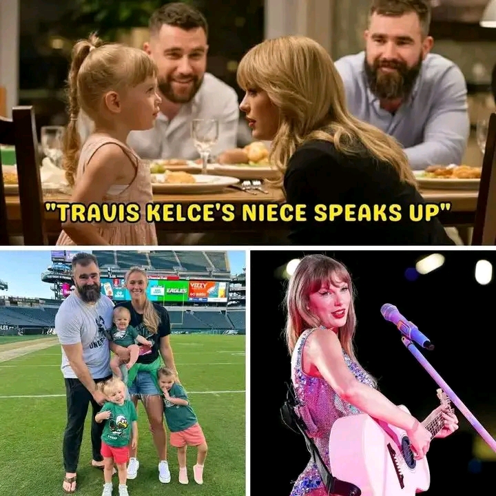 NEWSJUST IN:Jason Kelce’s Daughter Asked Taylor Swift ‘Do You Really Love Uncle Travis’ – Her response made the whole table suddenly silent. When 6-year-old Wyatt Kelce asked Taylor Swift the one question every adult at the family dinner table was thinking but too polite to ask, her innocent curiosity about love and fame led to the most honest conversation about relationships the Kelce family had ever witnessed…But her response made the whole table suddenly silent.FULL STORY ⤵️ ⤵️