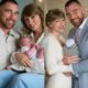 Baby No. 1” – Taylor Swift and Travis Kelce Shock the Media with Birth Announcement, Shares Heartwarming First Photos as they officially announced the birth of their first child. The power couple, who have been the center of media attention since their romance began, managed to keep Swift’s pregnancy under wraps until revealing the joyful news today. Alongside the photos, Swift and Kelce revealed their baby’s unique and meaningful name