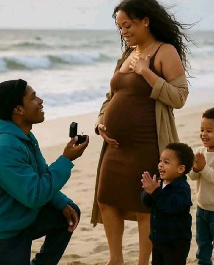 SHOCKING MOMENT: A$AP ROCKY Proposes to Rihanna on Windy Beach Before Baby No. 3 — and Her Response Stuns the World…