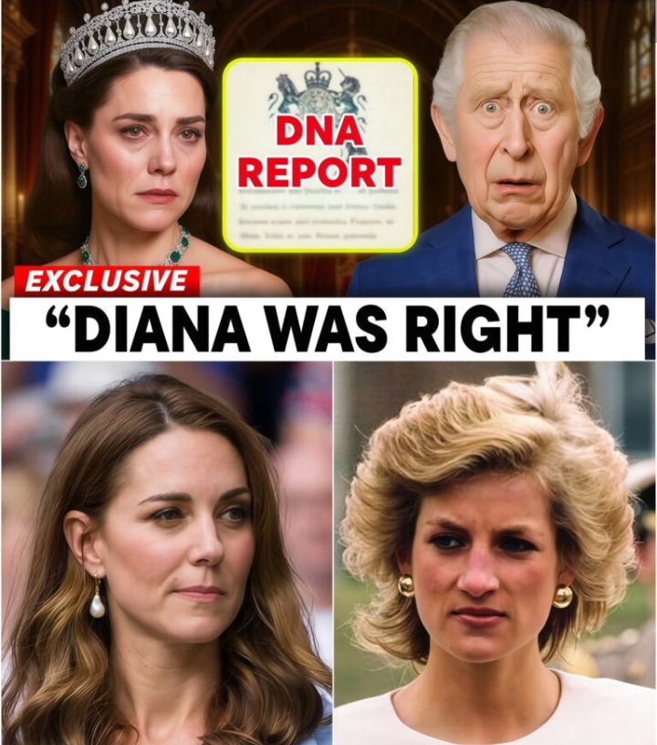 DNA BOMBSHELL: Kate Middleton in Tears as Secret Report Links Princess Diana to Hidden Son – Palace in Crisis,Is this Diana’s final revenge from beyond the grave? And what does it mean for the future of William, Charlotte – and the throne itself?… SEE MORE