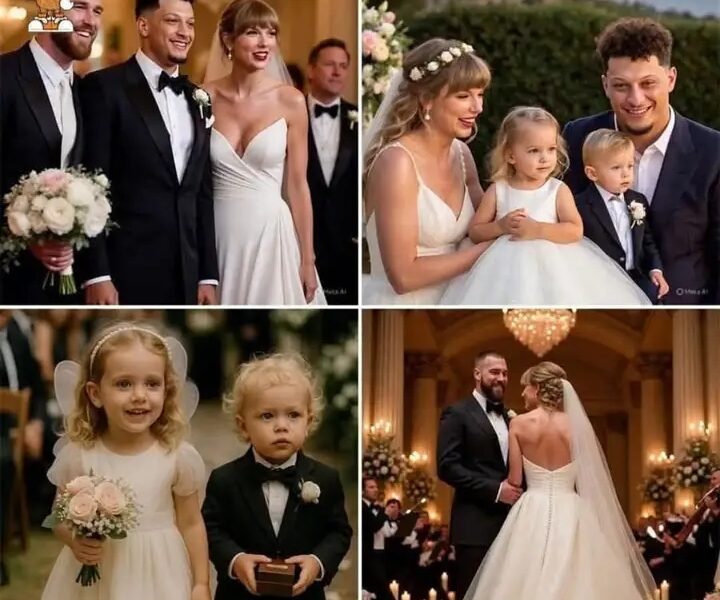 Patrick Mahomes Spotted at Taylor Swift and Travis Kelce’s Secret Wedding—But What’s the Real Shock? Sterling and Bronze Steal the Spotlight as Flower Girl and Ring Bearer!💍🌸👶🏽 Watch Video ⤵️