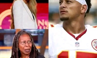 "“Sit down, Barbie.” — Whoopi Goldberg suddenly lashed out at Erika Kirk, calling her a “T.R.U.M.P. puppet” live on air. But just minutes later, before Erika could even respond, Kansas City Chiefs quarterback and Super Bowl MVP Patrick Mahomes spoke up — not to tear her down, but to defend her. With steady calm and genuine sincerity, Mahomes turned to Whoopi and delivered a thoughtful truth that left the entire studio in stunned silence. Erika Kirk sat frozen, eyes wide in shock, while the audience rose to their feet — not to cheer for Whoopi, but to applaud the athlete who dared to stand against unfairness and transform an attack into a lesson in respect and integrity. Full story below👇👇👇 "