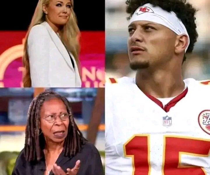 "“Sit down, Barbie.” — Whoopi Goldberg suddenly lashed out at Erika Kirk, calling her a “T.R.U.M.P. puppet” live on air. But just minutes later, before Erika could even respond, Kansas City Chiefs quarterback and Super Bowl MVP Patrick Mahomes spoke up — not to tear her down, but to defend her. With steady calm and genuine sincerity, Mahomes turned to Whoopi and delivered a thoughtful truth that left the entire studio in stunned silence. Erika Kirk sat frozen, eyes wide in shock, while the audience rose to their feet — not to cheer for Whoopi, but to applaud the athlete who dared to stand against unfairness and transform an attack into a lesson in respect and integrity. Full story below👇👇👇 "