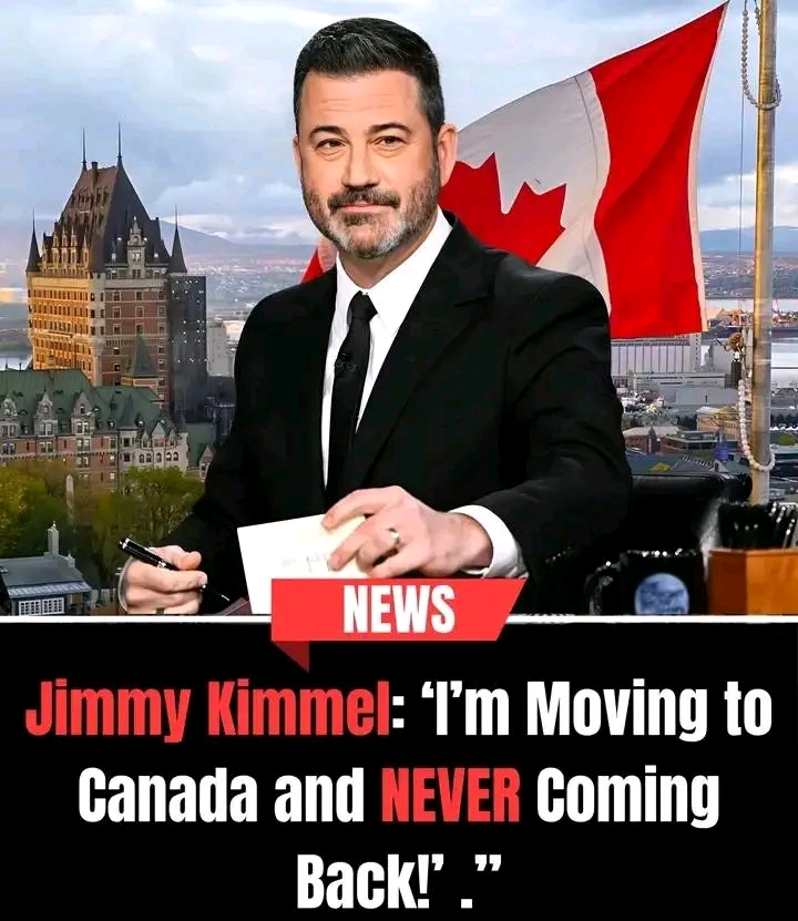 "BREAKING NEWS: Jimmy Kimmel has shocked audiences nationwide by announcing the end of Jimmy Kimmel Live! and bidding farewell to America. On live television, he choked up as he declared: “I’m moving to Canada and will NEVER come back!” His statement immediately ignited a firestorm of debate: some applauded Kimmel’s decisive move, while others insisted he was sending a hidden message. But what left the public truly stunned… was the real reason behind this dramatic exit — a secret Kimmel has kept until the very last moment." Details in the comments 👇👇👇