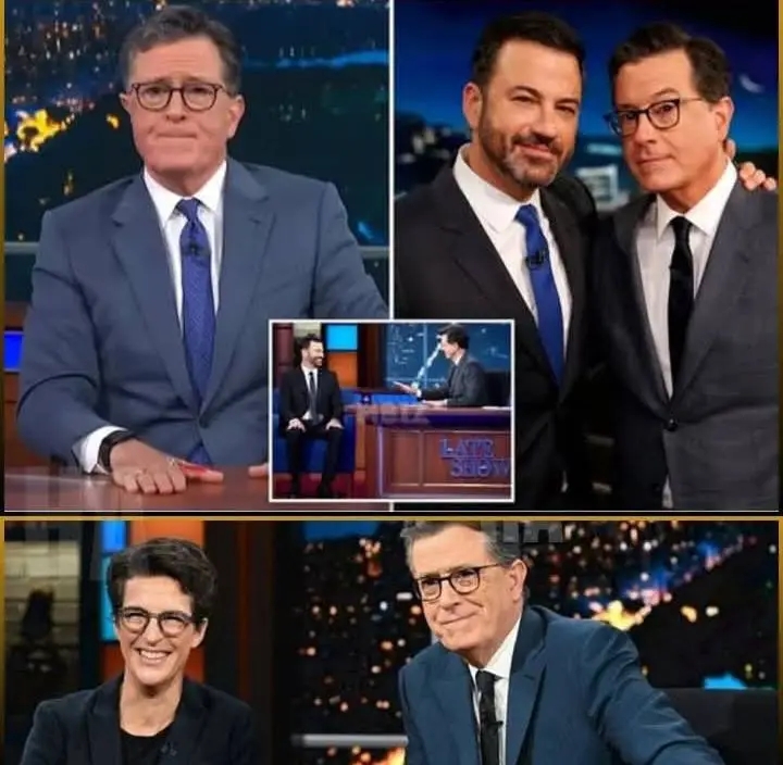 Television Just Broke Its Own Chains. In a move no one saw coming, Rachel Maddow, Stephen Colbert, and Jimmy Kimmel walked away from the system — and built a newsroom that has every major network shaking. No advertisers. No corporate censors. No watered-down scripts. Just three of the biggest names in media tearing down the old rules and declaring war on silence. Maddow brings her unflinching analysis, Colbert his razor-sharp satire, and Kimmel his fearless late-night voice — a trio ready to deliver stories the networks never wanted told. Why would these figures risk their careers to challenge the very system that made them? What truths are they preparing to reveal that television never dared to air? And most importantly, could this bold rebellion ignite a revolution in how news itself is told? Full story below ⤵️⤵️⤵️