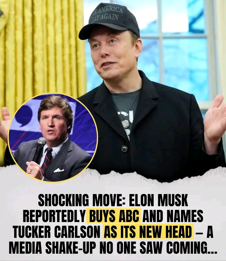 ⚡️URGENT: Elon Musk has just shocked the entire United States! He is not only acquiring ABC, but also appointing Tucker Carlson as CEO, a decision that has left the public stunned and in turmoil.