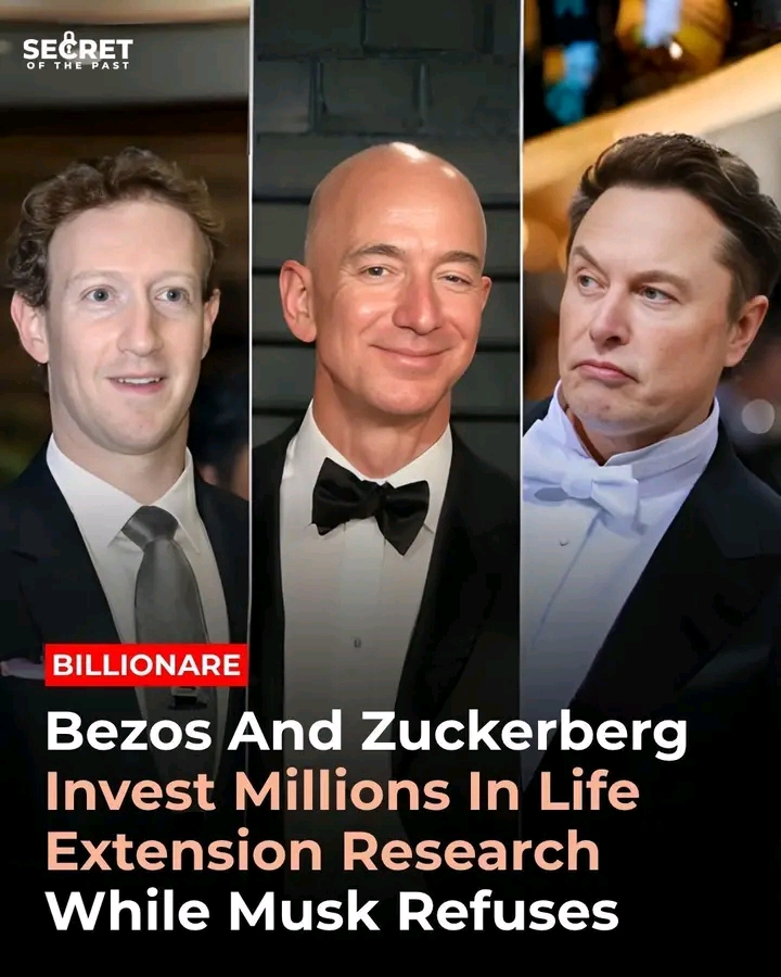 Amazon founder Jeff Bezos and Meta CEO Mark Zuckerberg are reportedly investing millions of dollars into longevity and life extension research, aiming to explore ways to significantly extend human lifespan and improve health in old age.