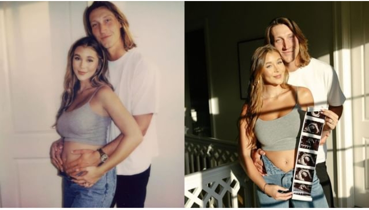 DOUBLE CELEBRATION! Baby No. 2 On the Way! Jacksonville Jaguars quarterback Trevor Lawrence and his wife Marissa have officially announced that they’re expecting their second child — just moments after the team’s thrilling victory over the Kansas City Chiefs! In the caption, they revealed the baby’s name and gender…SEE IT