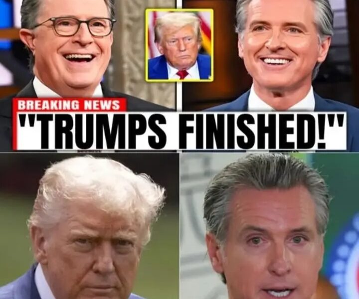 LIVE TV FIRESTORM: Stephen Colbert & Gov. Gavin Newsom EXPOSE Donald Trump’s DARK SECRET in a Shocking On-Air Showdown That Left Viewers STUNNED and Washington SPINNING ⚡Colbert delivered a devastating monologue exposing Trump’s hypocrisy, chaos, and fear of the truth.The full, uncut Colbert–Newsom segment is already being censored across platforms — see what they revealed before it disappears forever…CHECK IT OUT 👇👇